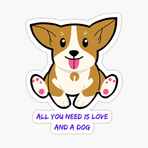 Joyriza All You Need is Love and A Dog – Funny Gifts for Dog