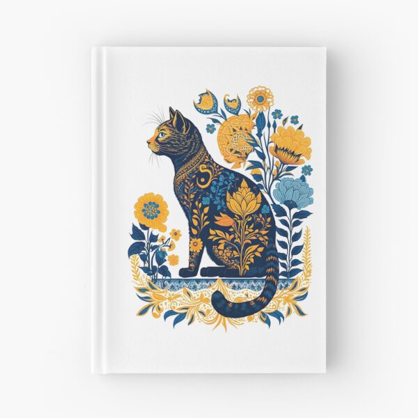 Item preview, Ukraine Cat Cute Floral Vintage Ukrainian Flag & Vyshyvanka designed and sold by SecretDicer.