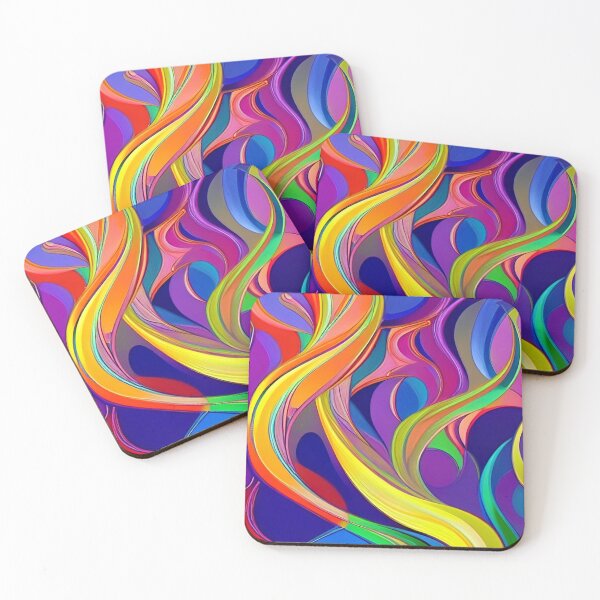 Item preview, Multi-Colored Wavy Abstract Design designed and sold by ArtistsQuest.
