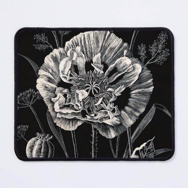 Item preview, Opium Poppy (scraperboard) designed and sold by Painting By Nature.