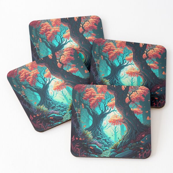 Item preview, Path Through A Magical Blue Forest designed and sold by Scraponzo.