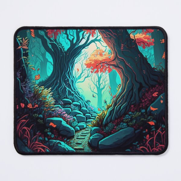 Item preview, Path Through A Magical Blue Forest designed and sold by Scraponzo.