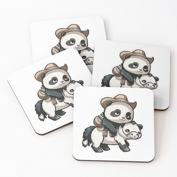 Item preview, Baby Panda Cowboy Sticker  designed and sold by T3goods.