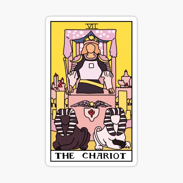 The Chariot Tarot Card Sticker