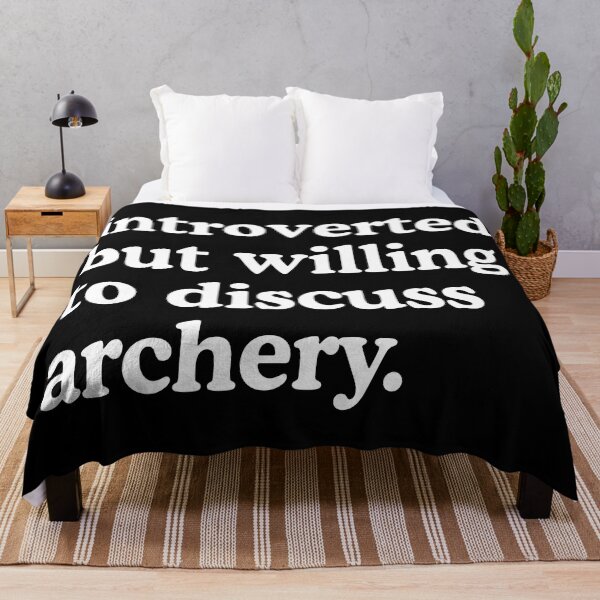 Item preview, Introverted But Willing To Discuss Archery Archery Lover Humor designed and sold by allysmar.