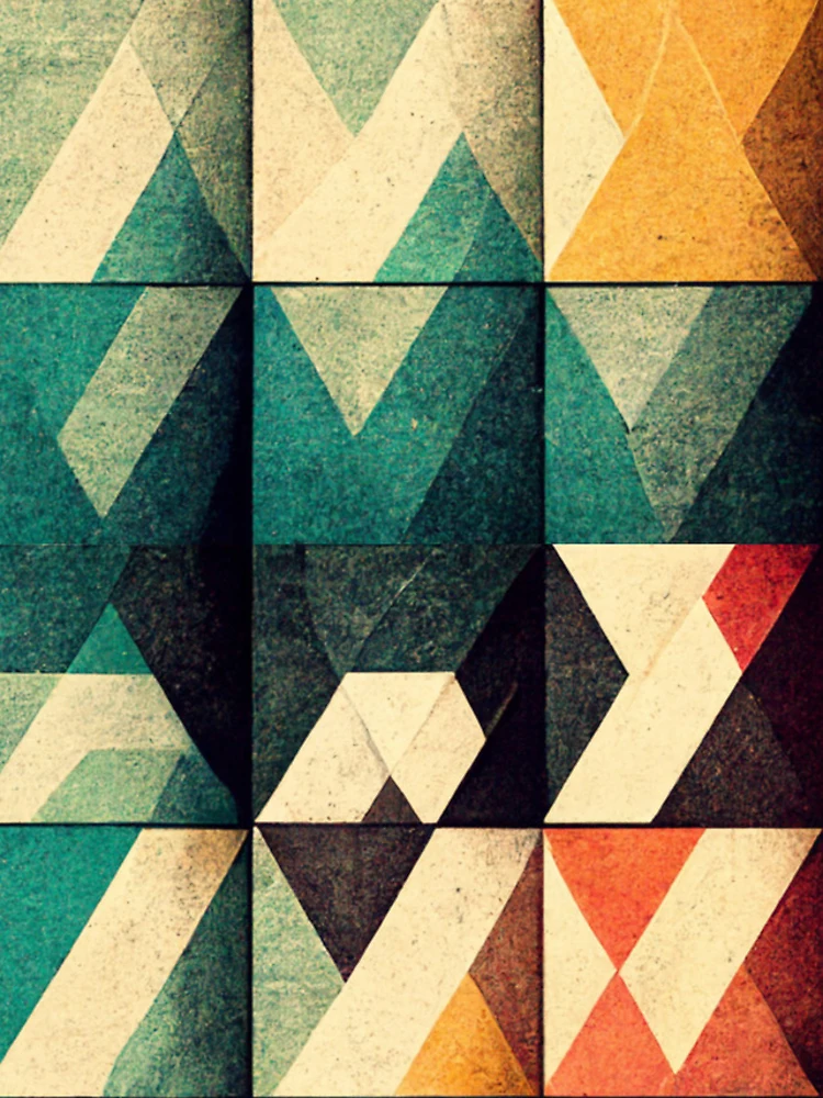Thumbnail 5 of 5, iPhone Case, Rustic Square Tile Patterns designed and sold by CosyDesign.