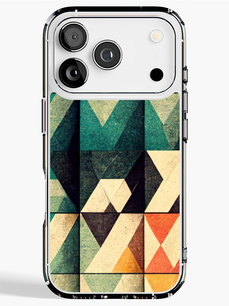 Thumbnail 1 of 5, iPhone Case, Rustic Square Tile Patterns designed and sold by CosyDesign.