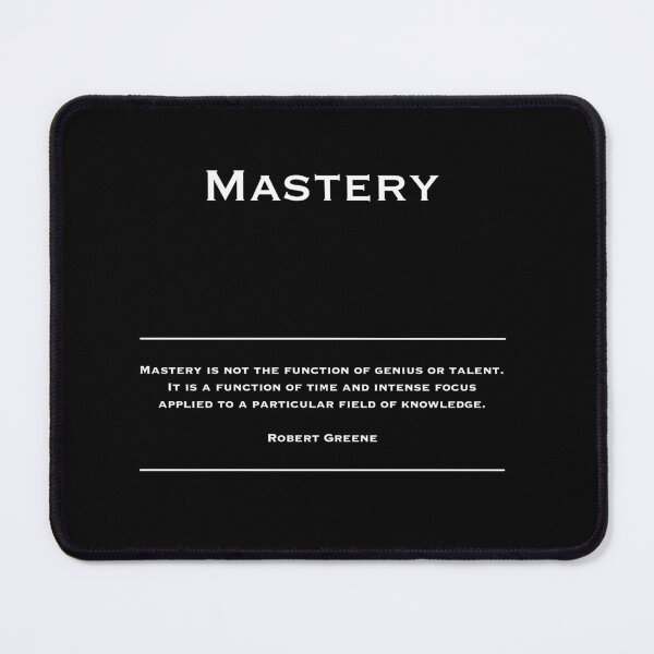 Item preview, Mastery - Motivational Inspirational Corporate Office Wall Art Black and White T-Shirt / Poster / Sticker / Mug designed and sold by Read This Already.