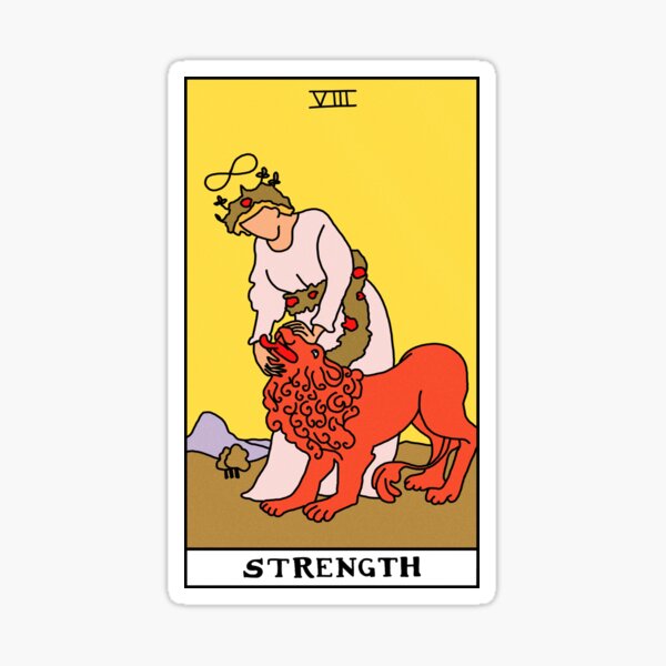 Strength Tarot Card Sticker