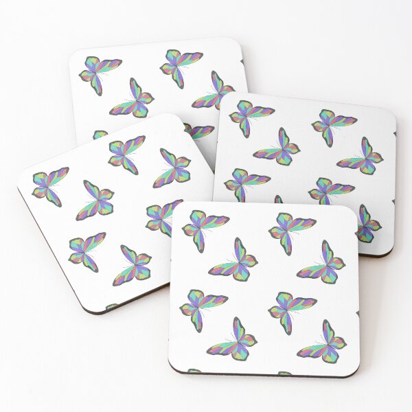 Item preview, Colourful butterflies pattern, paper effect  designed and sold by Diavers-store.