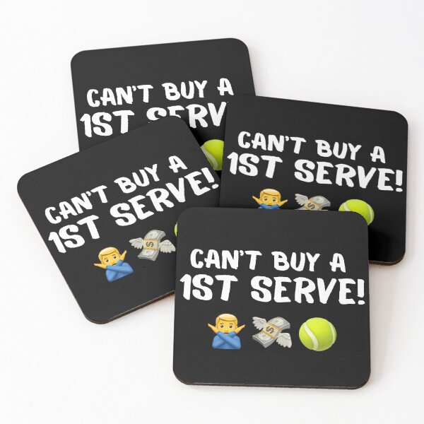 Item preview, Can't Buy A First Serve - Nick Kyrgios Tennis Meme Emoji (Dark) designed and sold by Mr-Pistachio.