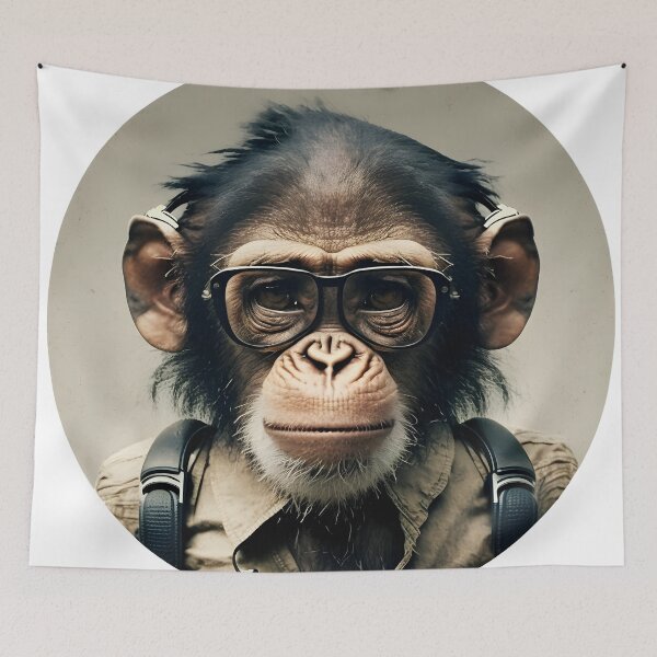 Item preview, Backpacker Monkey designed and sold by AgitProPrints.