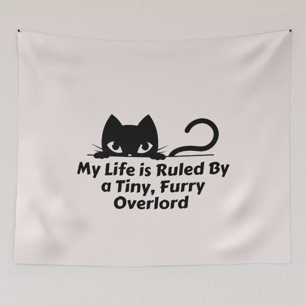 Item preview, My Life Is Ruled By a Tiny Furry Overlord for Cute Cat lovers designed and sold by Cheeeeky.