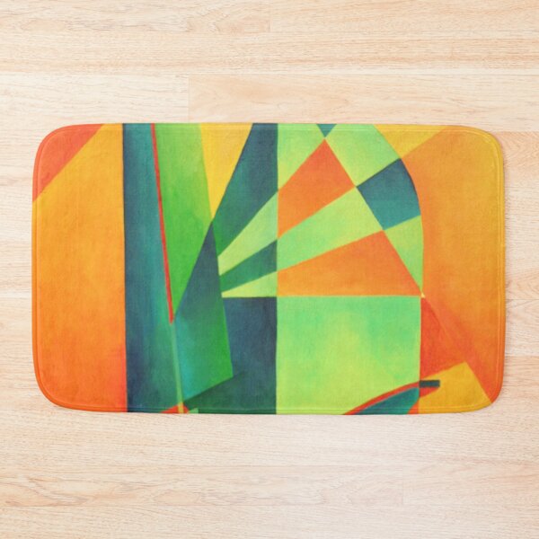 Item preview, Chinese Junk Sails at Sunrise Orange And Green Abstract designed and sold by taiche.
