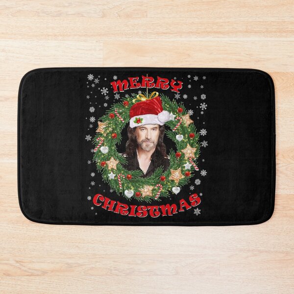 Item preview, Merry Xmas Antonio Solis Santa Hat and Christmas Wreath designed and sold by KristineFisher.