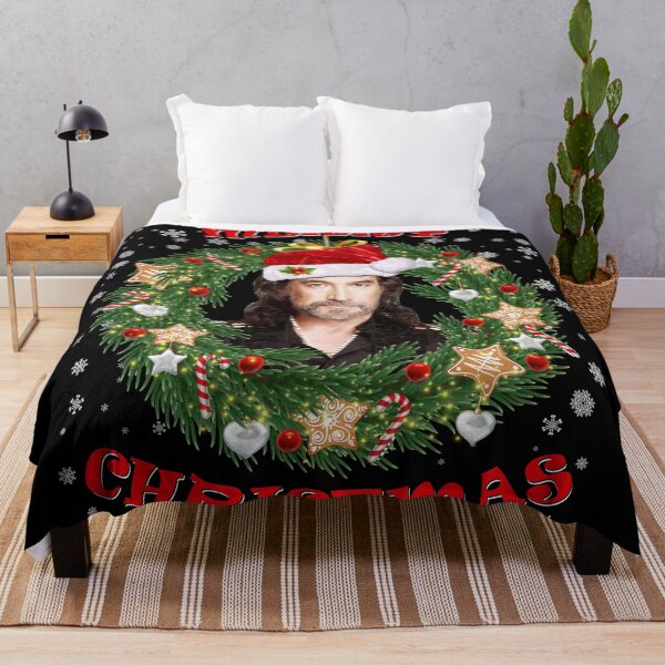 Item preview, Merry Xmas Antonio Solis Santa Hat and Christmas Wreath designed and sold by KristineFisher.