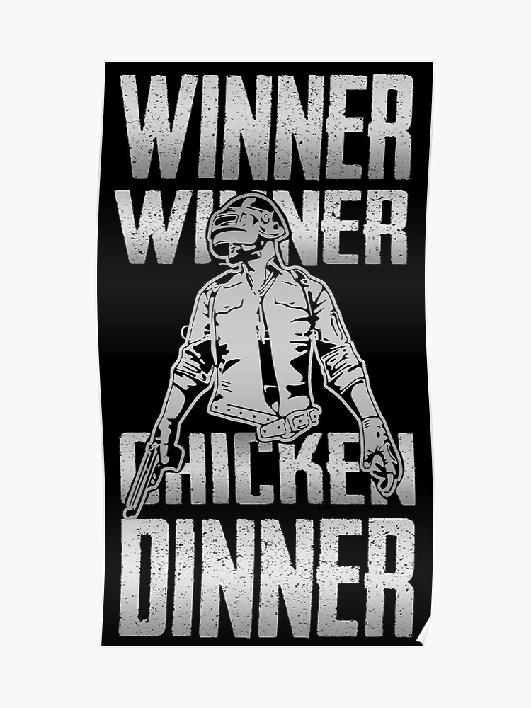 Player Unknown Battleground winner winner chicken dinner white kids pubg t-shirt