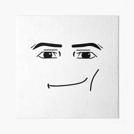 Man Face Roblox Art Board Print for Sale by Trendingfy