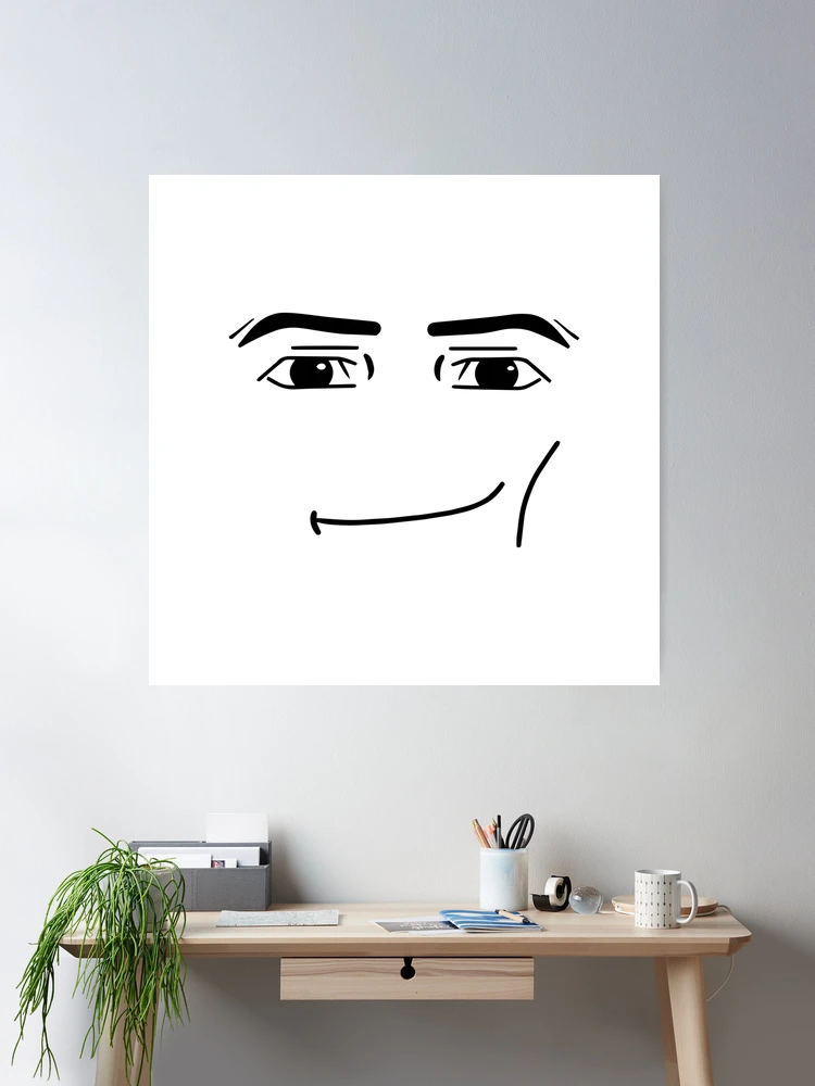 Man Face Roblox Poster for Sale by Trendingfy