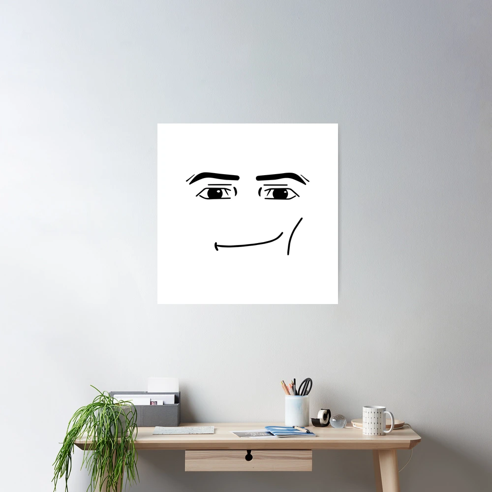 Man Face Roblox Art Board Print for Sale by Trendingfy