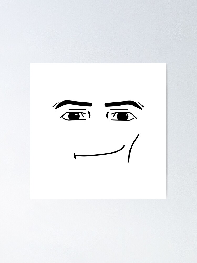 Man Face Roblox Poster for Sale by Trendingfy