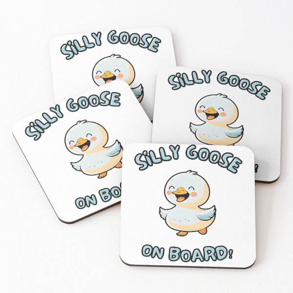 Item preview, Silly goose on board cute cartoon designed and sold by KaizenGraphics.