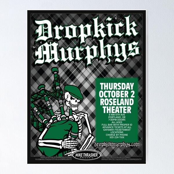 希少 レア 限定 Dropkick Murphys ポスター dropkick murphys