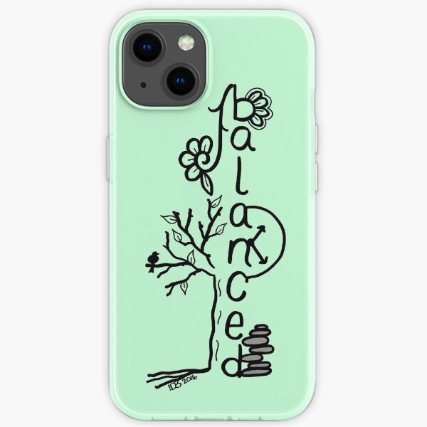 Balanced in Life (black) iPhone Soft Case