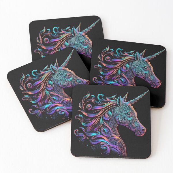 Artikelvorschau, A Glittering Fantasy, A closeup of beautiful unicorn entworfen und verkauft von digitaldreamHD.
