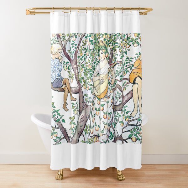 Item preview, Vintage Fairytale Scene with a Mother and Children Playing Music designed and sold by LaCaDesigns.