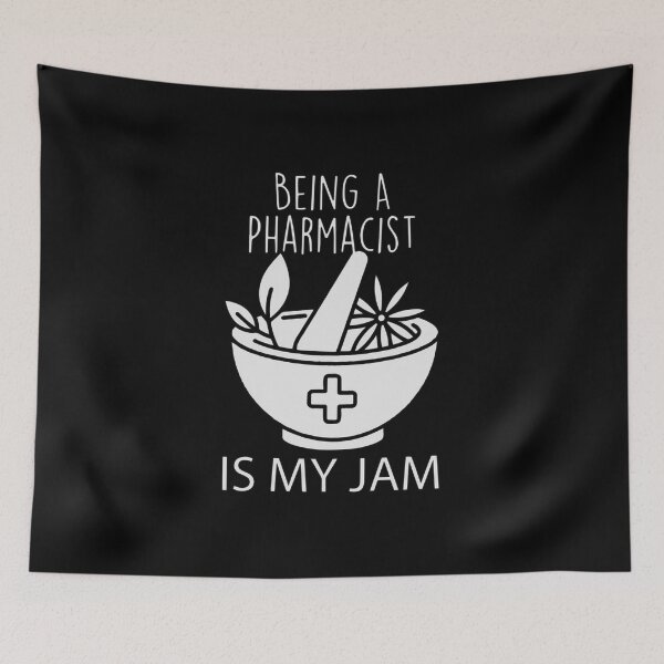 Item preview, Being a Pharmacist is My Jam, Pharmacy Rocks! - Fun and Vibrant Quote Design designed and sold by RedArtsDesign.