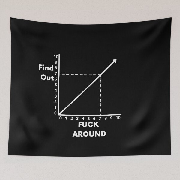 Item preview, Fuck Around And Find Out funny graph designed and sold by Trendingfy.