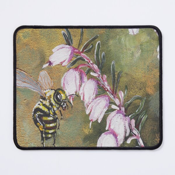 Item preview, Bee Pollinating Erica Flowers designed and sold by Cherie Roe Dirksen.