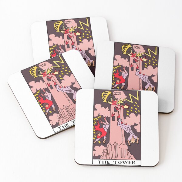 Item preview, The Tower Tarot Card designed and sold by RubyGoesBananas.