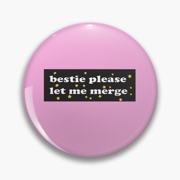 Item preview,  Bestie Please Let Me Merge Funny Meme Bumper designed and sold by artzaka.