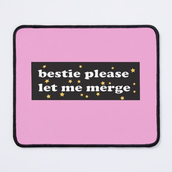 Item preview, Bestie Please Let Me Merge Funny Meme Bumper designed and sold by artzaka.