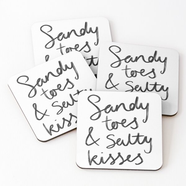 Artikelvorschau, Salzige Küsse Typografie-Zitat-Druck entworfen und verkauft von SweetlovePress.