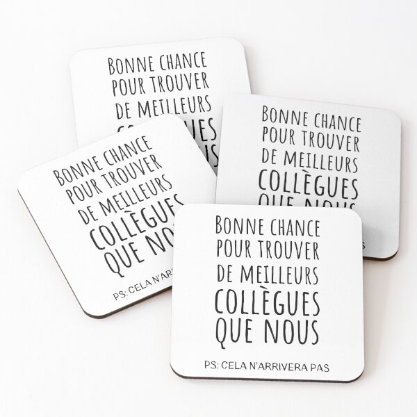 Aperçu de l'œuvre Bonne chance pour trouver de meilleurs collègues que nous créée et vendue par achkermohamed.