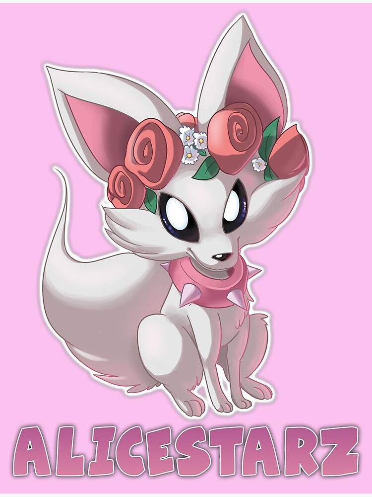 Alice Starz Fox Greeting Card By Alicelps Redbubble - alicestarz roblox avatar art chibi kawaii greeting card