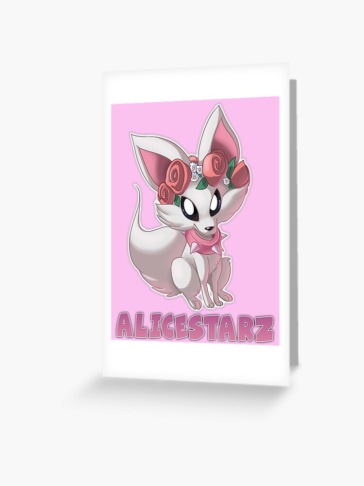 Alice Starz Fox Greeting Card By Alicelps Redbubble - alicestarz roblox avatar art chibi kawaii greeting card