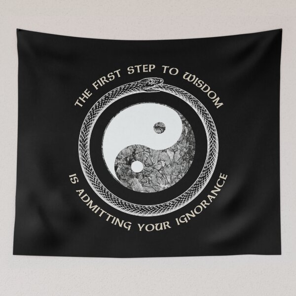 Item preview, The First Step to Wisdom, Wheel, Time, Ouroboros, Yin Yang designed and sold by Design-Moore.