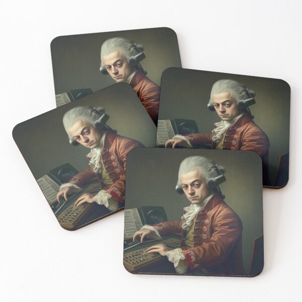 Item preview, Mozart as a DJ designed and sold by Kameeno.