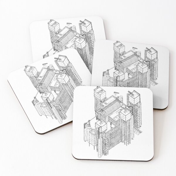 Item preview, Lloyds of London - Hand Drawn Isometric Axonometric Print designed and sold by bertmango.