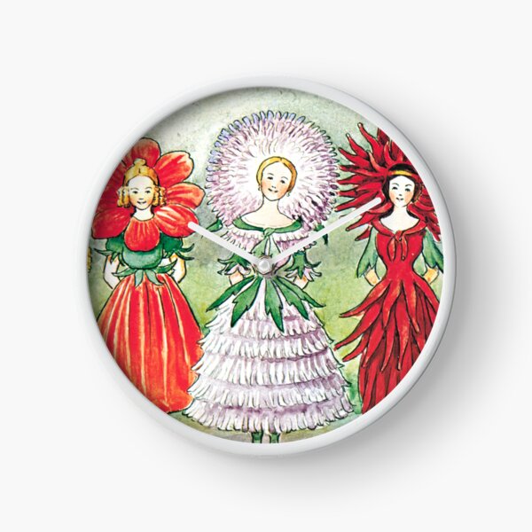 Item preview, Vintage Fairytale Scene with Girls Dressed as Flowers designed and sold by LaCaDesigns.