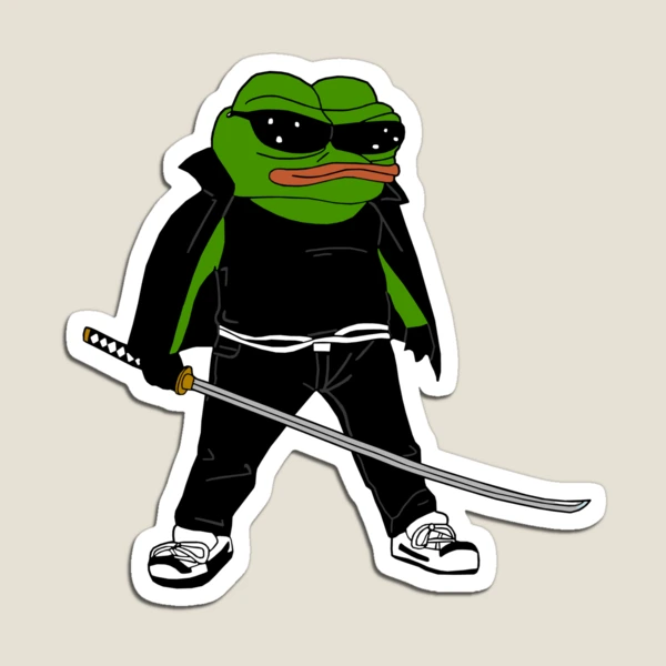 pepe Rare 90s Pepe With Katana