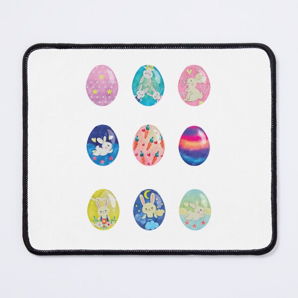 Item preview,  Happy Easter Wishes, Easter Bunny and Cute Easter Eggs, Gifts For Rabbit Lovers, Adults, Kids designed and sold by Flowerartlovers.