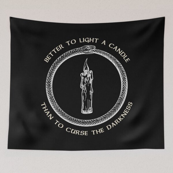 Item preview, Better to Light a Candle, Wheel, Time, Ouroboros designed and sold by Design-Moore.