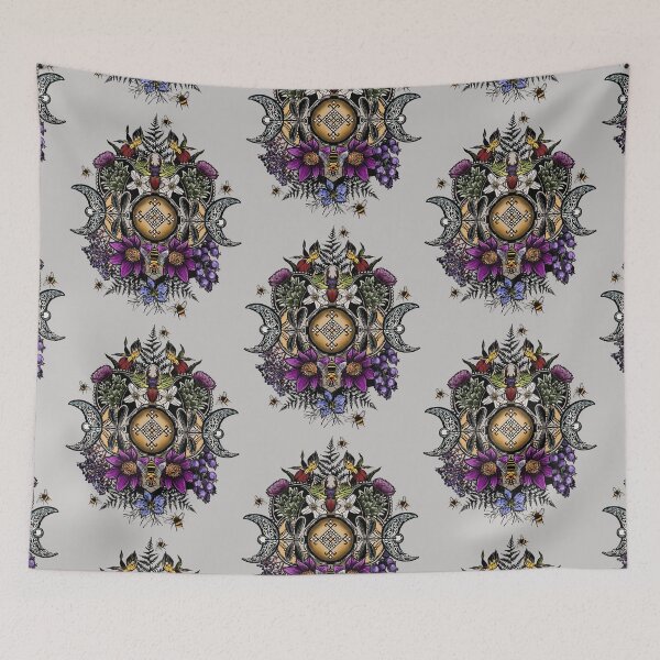 Item preview, mandala made of plants and insects designed and sold by Hennagirl.
