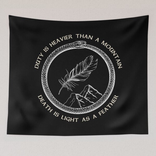 Item preview, Duty is Heavier than a Mountain, Wheel, Time, Ouroboros designed and sold by Design-Moore.