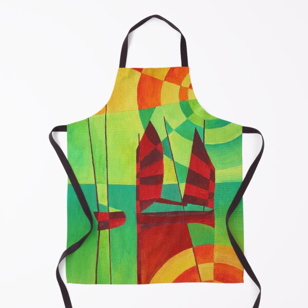Item preview, Chinese Junks On Still Waters Cubism Art designed and sold by taiche.
